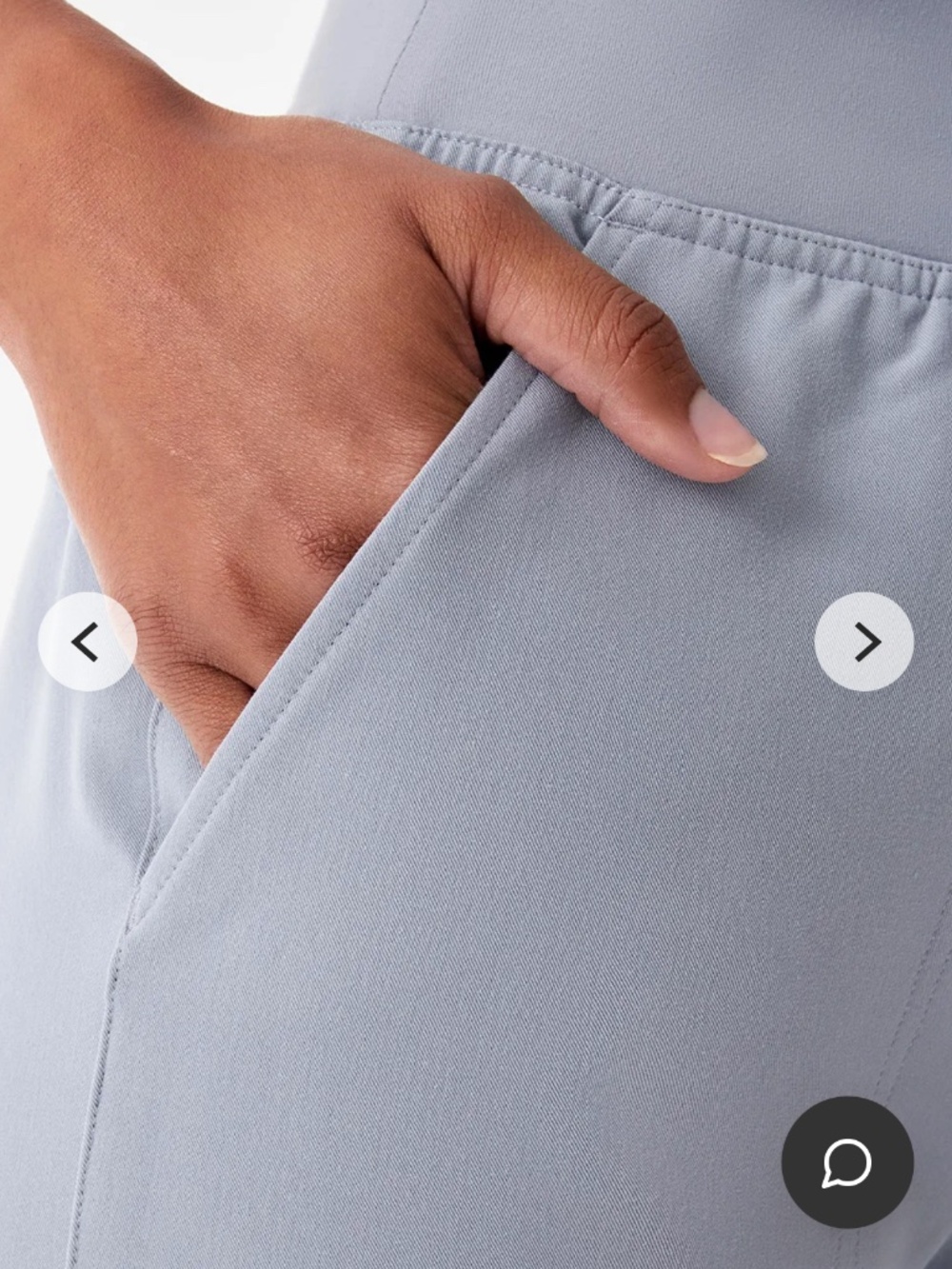 Figs Harbor Grey Isabel Wide Leg Scrub Pants - Picture 5 of 8